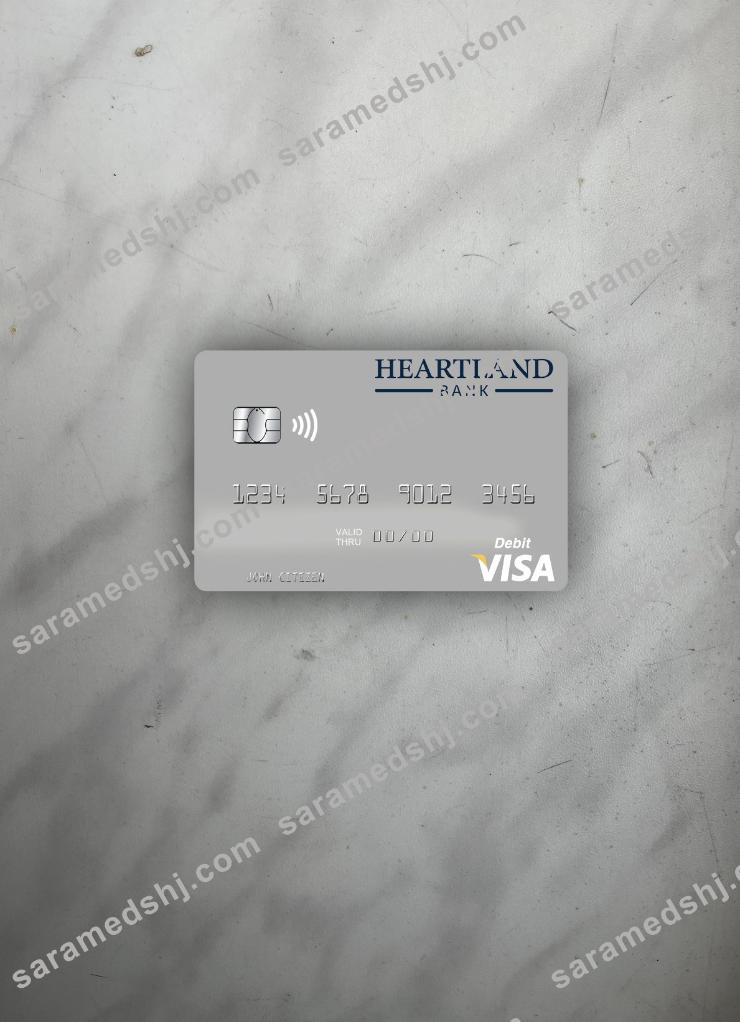 New Zealand Heartland Bank visa debit card photolook front